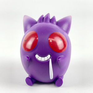 Action Figure Pokemon Pikachu Squirtle Gengar Charmander Figure Muka Kocak Lucu Bodoh Mainan Figure Pokemon