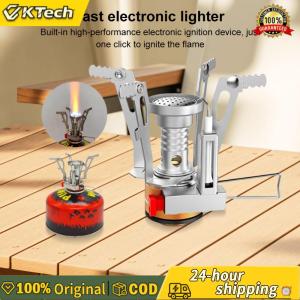 【Vktech】 3000W Outdoor Mini Gas Stove with Piezo Foldable Cooking Stove Tourist Camping Burners for Outdoor Cooking Picnic