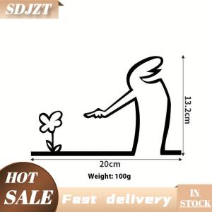 SDJZT Phòng ngủ chuyển đổi Sticker dễ dàng treo cài đặt dòng hình kim loại hiện đại Poster cho phòng khách