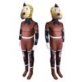 TEYSISO Zentai Bodysuit Cosmo Cosplay Costume Role Play Outfits with Headgear The Electric State Clothing Jumpsuit Halloween Robot Jumpsuit Adult Kids. 