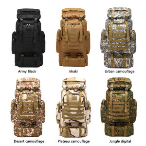 80L Oxford Outdoor Backpack Camouflage Hiking Tactical backpack Men Camping Travel Backpack