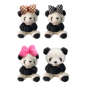 Black White Panda Car Accessory Gear With Component Easy Installation