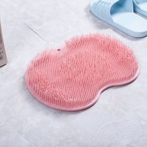 Silicone Foot Massag Brush Shower Massage Bathroom Non-slip Bath Mat Foot Anti-slip Mat Scrubber