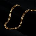 TERABRU - TITANIUM kalung Rantai Emas 24K  Pria dan Wanita Elegan Anti Karat / Kalung Rantai emas Terbaru / Kalung Rantai fashion / Kalung Rantai Italy / KAlung Rantai Baja Emas model Sisik Naga. 