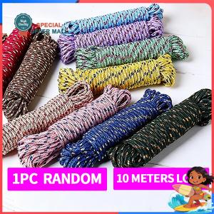 【Walmart】Thickened Non Slip Clothesline 10m Heavy Duty Nylon Drying Rope Windproof Anti Skid for Outdoor Garden Balcony Laundry Quilt Bed Sheets Towels Clothes Camping Travel Portable Multi Function Rope Strong Load Capacity Easy Tie Stay Put No Sag