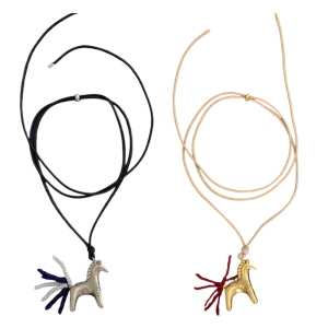 Stylish Fringe Pendant Necklace Multicolor Beads Sturdy Alloy Charm Fashion Eye Catching Clavicle Chain