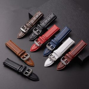Aotelayer 12mm 14mm 17mm 18mm 19mm 20mm 22mm Width Soft Genuine Leather Watch Band Strap for DW watch Flat Head Universal Strap Men Waomen Wrist Watch waterproof