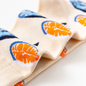 Men Women Seafood Series Cotton Crew Socks Shrimp Squid Oysters Harajuku Hosiery