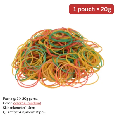 20g/70pcs -150g/525pcs thick colorful goma/lastiko rubber band packagingelastic bandsvegetablesbundletieoffice/school supplieshome suppliesBINLU