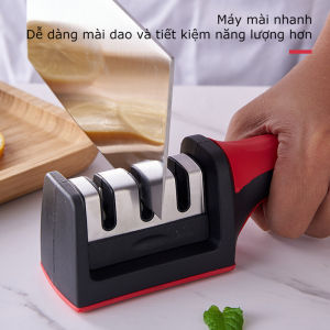 Dụng cụ mài dao kéo đa năng mài dao cầm tay 3 cấp độ có tay cầm chắc chắn tiện lợi