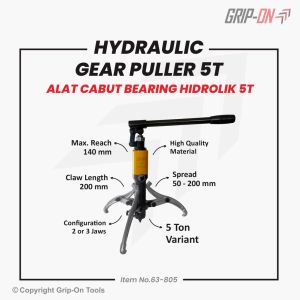 Grip-On Hydraulic Gear Puller Alat Cabut Bearing Sistem Roda Gigi Hidrolik