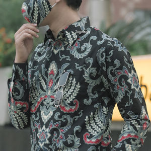 Jayabaya Batik Bramajati Kemeja Katun Lengan Panjang