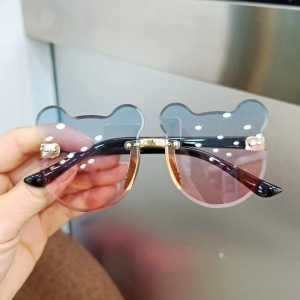 FG Kacamata Hitam Anak Motif Beruang Bear High Quality Import Kids Sunglasses Kacamata Anak Murah Tanpa Frame