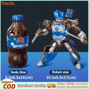 Childrens creative deformation soda warrior robot toy boy and girl puzzle birthday gift