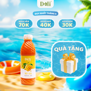 Mứt xoài Déli - 1 lít - thịt quả tự nhiên chuyên dùng pha chế trà trái cây sinh tố
