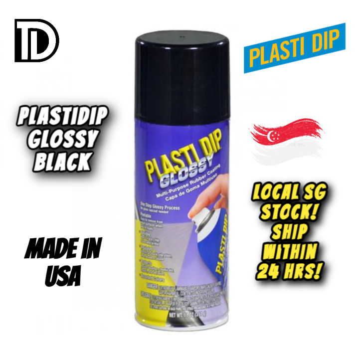 SG STOCK] Plastidip Rubberised Paint (Gloss Black) Plasti dip