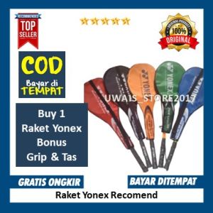 Raket Yonex Badminton Bulutangkis Bonus Tas & Setengah Cover