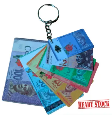 SOUVENIR RINGIT KEYCHAIN MALAYSIA HADIAH CENDERAHATI PLASTIC KEYRING HOLDER OLEH OLEH GIFT IDEAS