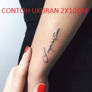 tatto temporer tulisan bisa pesan nama atau tulisan