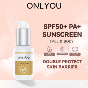 【BPOM】ONLYOU Sunscreen Cream Waterproof SPF50+PA+ Water & Sweat Resistant for Men & Women【COD】