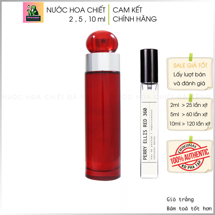 Nước hoa Perry Ellis Red 360 chiết 10ml || Cam Kết Chính Hãng