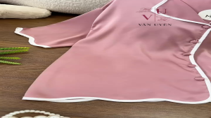 Bộ Lụa Latin Tơ Tằm Viền Nút Bọc cao cấp siêu cưng mềm mại xinh xắn Phom 45-70kg