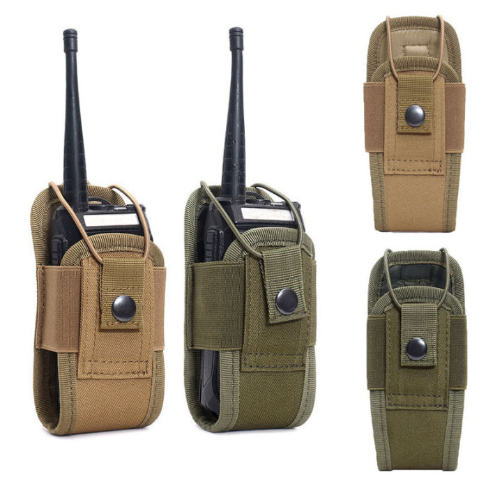 1PC Tactical Molle Radio Walkie Talkie Pouch Waist Bag Holder Pocket ...