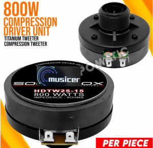 MUSICER HDTW25-15 800W COMPRESSION DRIVER UNIT TWEETER HEAVY DUTY