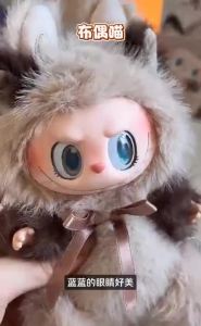 POPMART labubu the monsters cat mode on Series blind Vinyl plush Pendant pop mart Figures collection decorative gift toy doll