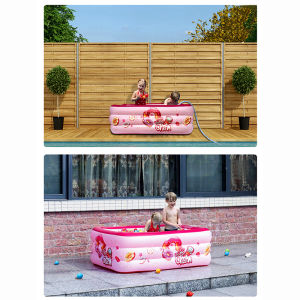 Inflatable Pool Kiddie Pool Rectangular Swimming Pool Children Floater family pool Outdoor pool Three-level swimming pool