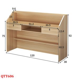 QUẦY LỄ TÂN QUẦY TIẾP TÂN QUẦY TÍNH TIỀN QUẦY THU NGÂN QTT606 - Nội thất lắp ráp Viễn Đông Adv