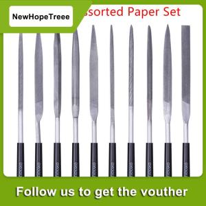 NewHopeTreee ชุดตะไบขัดโลหะ10ชิ้น เซ็ตตะไบขัดโลหะเครื่องมือตะไบขัดเหล็กตะไบสำหรับตะไบเข็ม