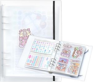 1pcs A5 Sticker storage Albumsticker organization Collecting Book Binder sleeves for planner stickers organizers collector recipe cards (3 different sized pockets)