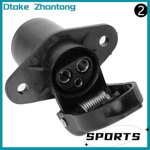 Dtake 3 pin Trailer ổ cắm kết nối vòng 3 cực Plug-in Trailer máy kéo cắm cho điện Caravan xe tải 12V
