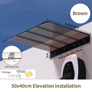 Transparent Bracketless Canopies Windows Eaves Balconies Household Windproof UV-resistant窗户阳台屋檐挡雨板遮阳