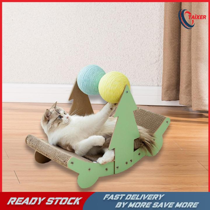 Taixer Cat Scratching Bed Sisal Rope Cat Scratching Ball Cardboard