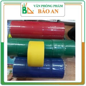 Băng dính dán gáy sách sần 5cm các màu Xanh/ đen/ đỏ / ghi / vàng