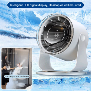 Noise-reducing and cool hanging or standing silent fan air circulation fan in summer