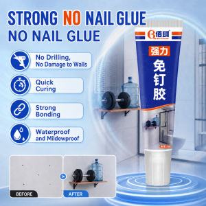 🥇Heavy Duty No Drill Adhesive Glue Waterproof &amp Mildewproof Wall Mount Glue For Kitchen &amp Bathroom