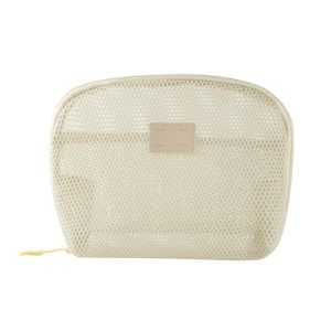 LUXELU With Zipper Cosmetic Bag Hand-held Nylon Storage Pouch Casual Multipurpose Toiletry Wash Bags Women