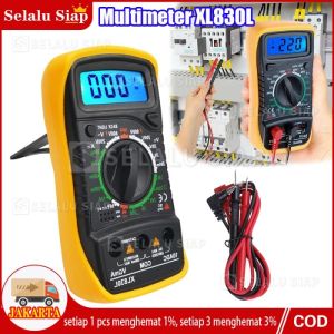 (dalam Stok Dikirim Dari Jakarta)Multimeter XL830L Portable LCD Digital Multimeter XL830L Voltmeter Ammeter Ohmmeter Mesin Uji Tegangan Arus
