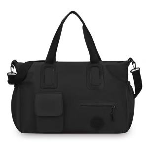 F&S SHOPAHOLIC BAGS#4037 Classic large-capacity nylon duffel bag designed for travel or gym features multiple pockets