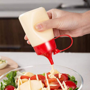 Plastic Squeeze Bottle Salad Tomato Honey Oil Consumption Cream Seasoning Bottle Sauce Tip Mouth Sauce Bottle