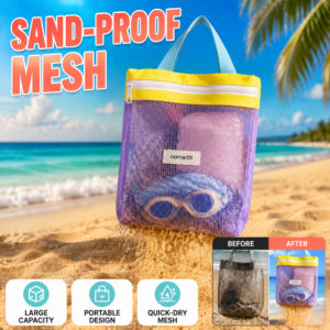 Portable Waterproof Mesh Toiletry Bag Travel Toiletry Organizer Quick Drying See Through Shaving Makeup Storage Case Men Women