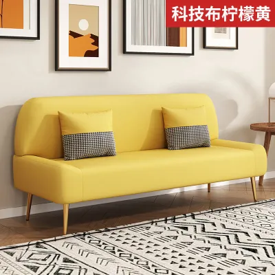 Sofa Set Living Room Sofabed Sofa 3 Seater Sofabed Nordic Sofa Nordic Tech Fabric Simple Modern Apartment Living Room Double 沙发