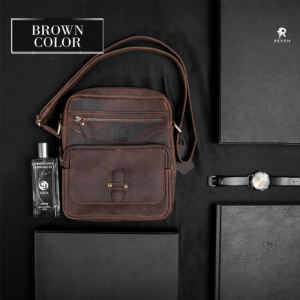 Tas Selempang Pria REVEN ROVER SLING BAG Kulit Sapi 100% Slingbag Cowok Distro Keren Murah Terbaru