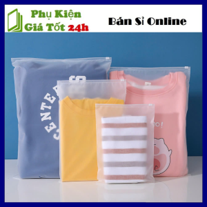 Túi Zip Lụa Mờ Có Khóa Kéo Đựng Đồ Cá Nhân Túi Zip Clock Siêu Chống Thấm Khóa Miệng Đóng Mở Dễ Dàng - Túi Nhựa PE Trong Suốt - Túi Bảo Quản Quần Áo  Đồ Cá Nhân