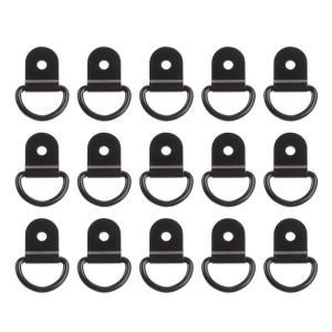 20pcs hàng hóa Tie xuống D hình dạng kéo móc kim loại bền Neo vòng cho rơ móc thuyền xe tải làm việc cửa hàng nhà để xe