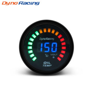 Dynoracing Black 2 inch 52mm Digital LED Car Oil Temp Gauge 20-150 Celsius Oil Temperature gauge Car meter
