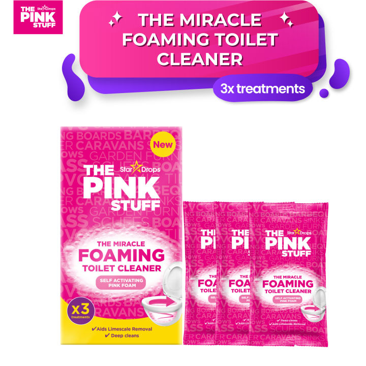 The Pink Stuff The Miracle Foaming Toilet Cleaner (100g x 3 Sachets